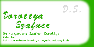 dorottya szafner business card